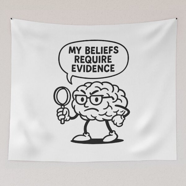 Item preview, Funny Rational Brain – Logical Thinking Cartoon Meme designed and sold by jelonkaa.