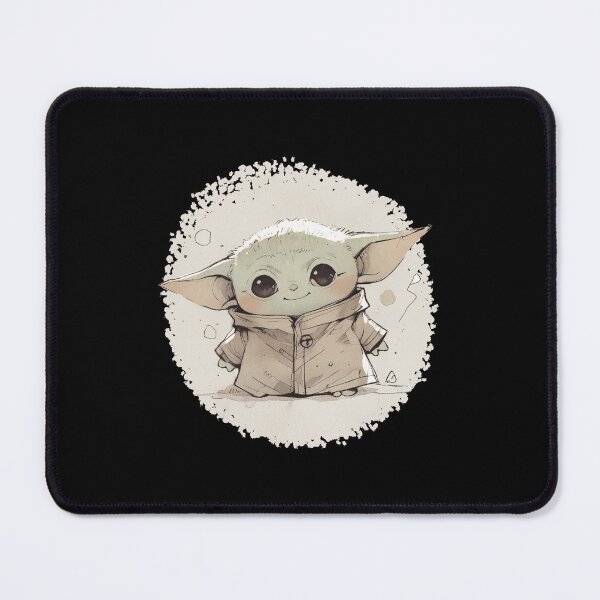 Item preview, BABY YODA SMILING designed and sold by LIS AND MELIVERSO.