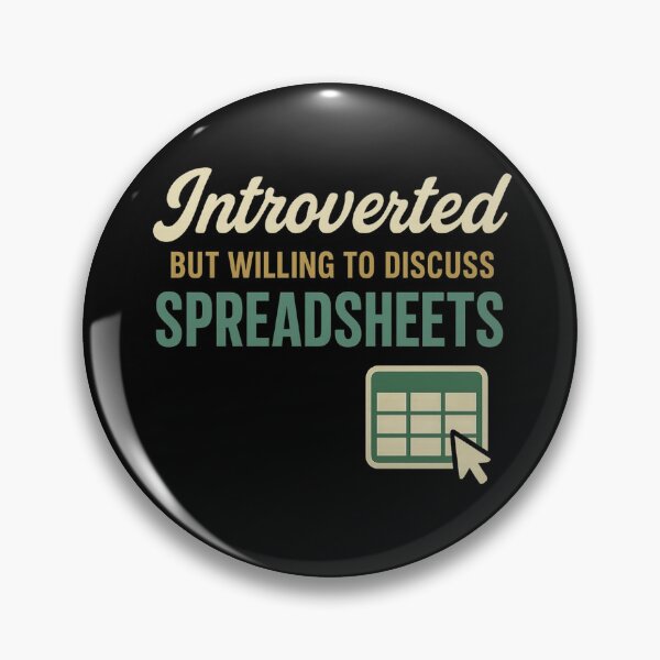Item preview, Introverted but Willing to Discuss Spreadsheets - Retro Data Tee designed and sold by Work Life Tees.