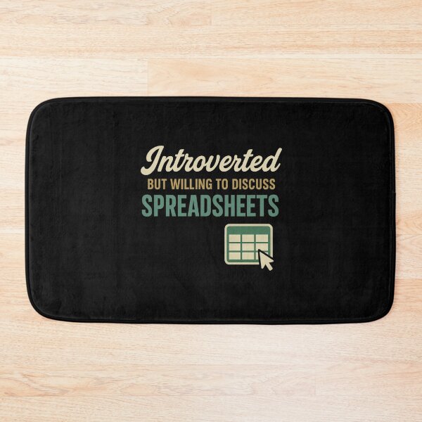 Item preview, Introverted but Willing to Discuss Spreadsheets - Retro Data Tee designed and sold by Work Life Tees.