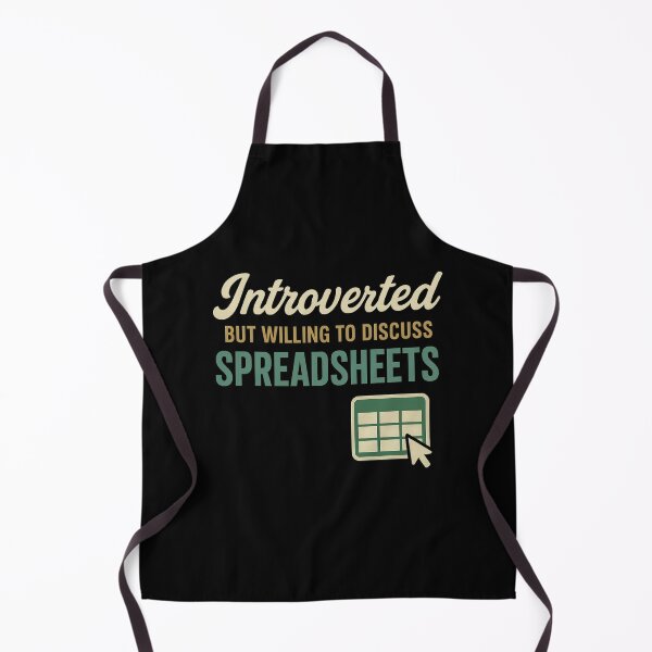 Item preview, Introverted but Willing to Discuss Spreadsheets - Retro Data Tee designed and sold by Work Life Tees.