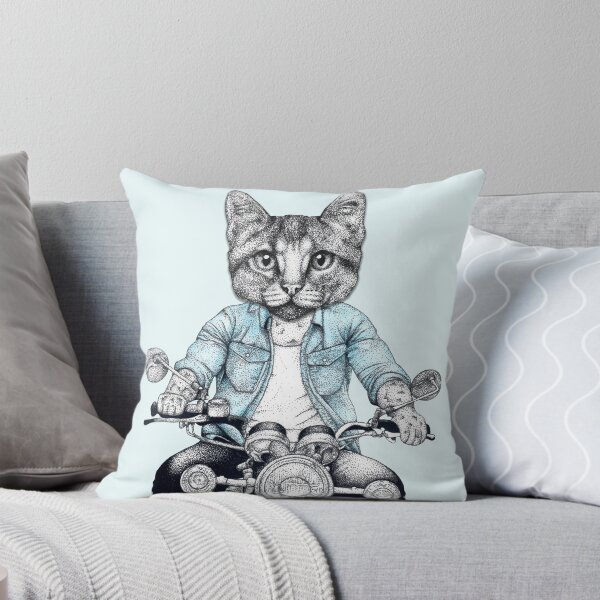 Item preview, Rebel Rider Cat designed and sold by Flower Magic .