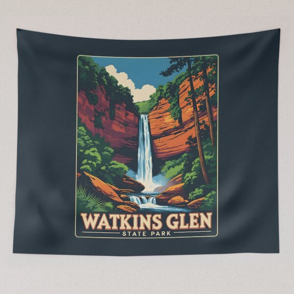 Item preview, Watkins Glen State Park - New York State  designed and sold by GoodOldVintage.