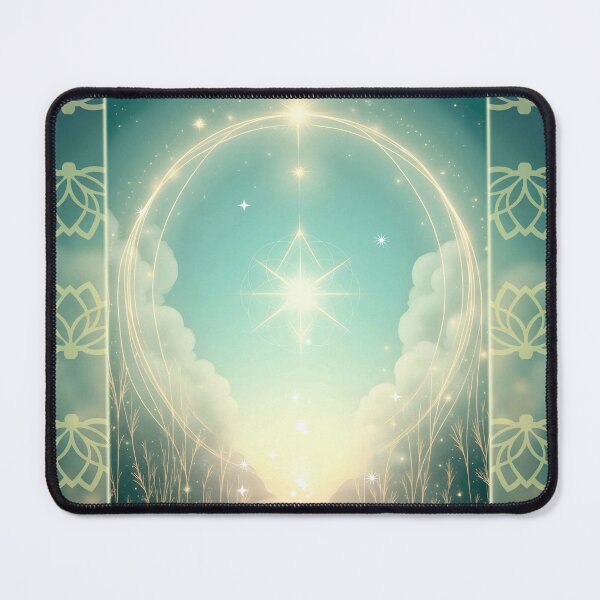 Item preview, Mystic Light Channel – Emerald Green & Soft Gold designed and sold by aluzia.design.