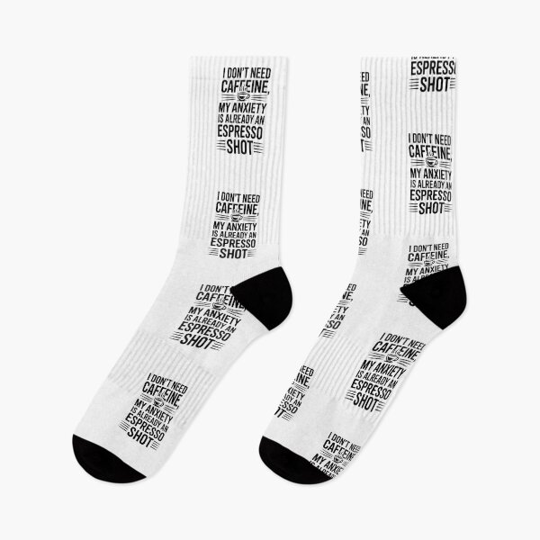 Item preview, Funny Coffee Anxiety Quote | I Don’t Need Caffeine, My Anxiety Is Already an Espresso Shot designed and sold by Okada's t-shirts & accessories.