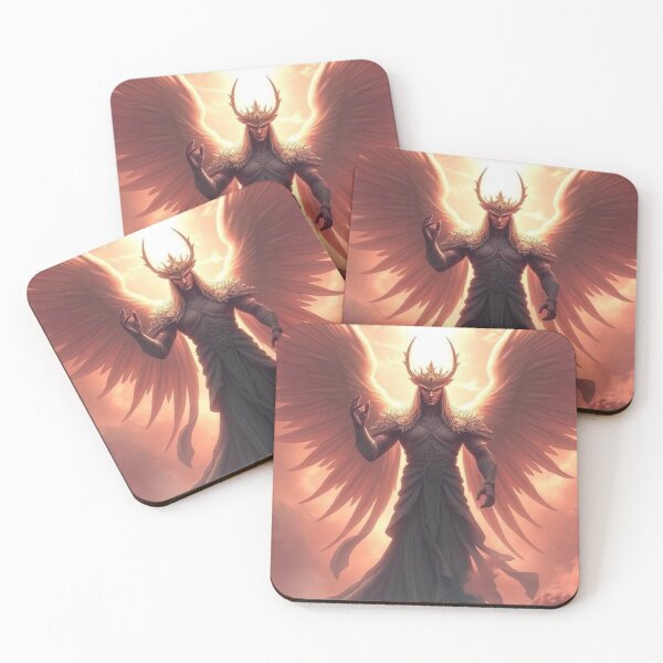 Item preview, Celestial warrior angel in a divine sunrise designed and sold by María Creativity Studio.