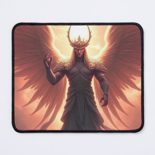 Item preview, Celestial warrior angel in a divine sunrise designed and sold by María Creativity Studio.