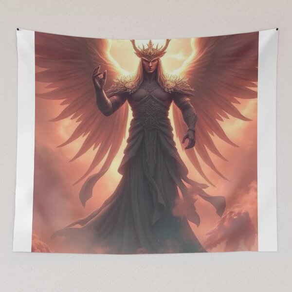 Item preview, Celestial warrior angel in a divine sunrise designed and sold by María Creativity Studio.