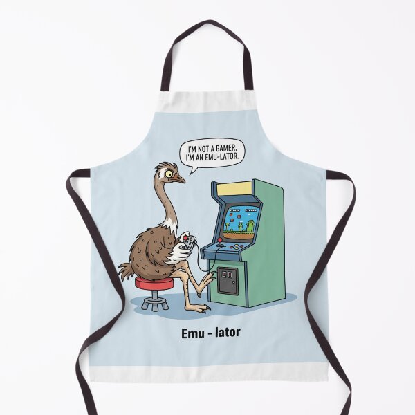 Item preview, Emu-lator - Funny Gaming Emu designed and sold by VisionTear.