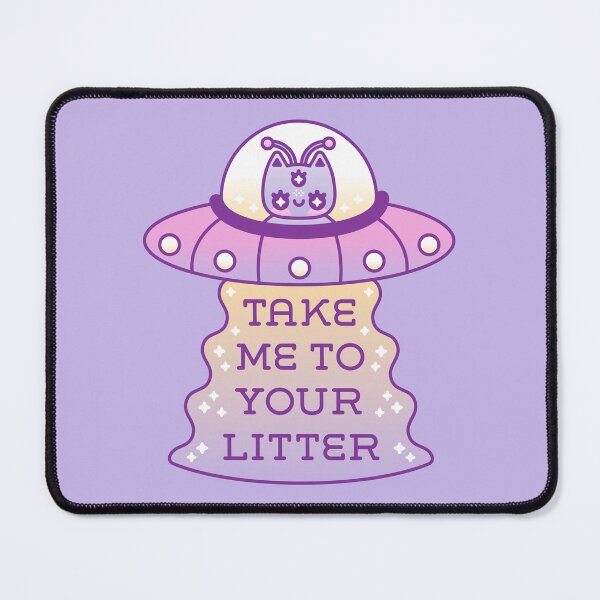 Item preview, Take Me to Your Litter – Alien Cat UFO Design designed and sold by musingtreeart.