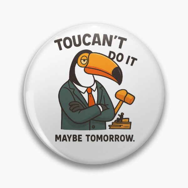 Item preview, Funny Toucan Cartoon – Procrastination Bird ‘Maybe Tomorrow designed and sold by VisionTear.
