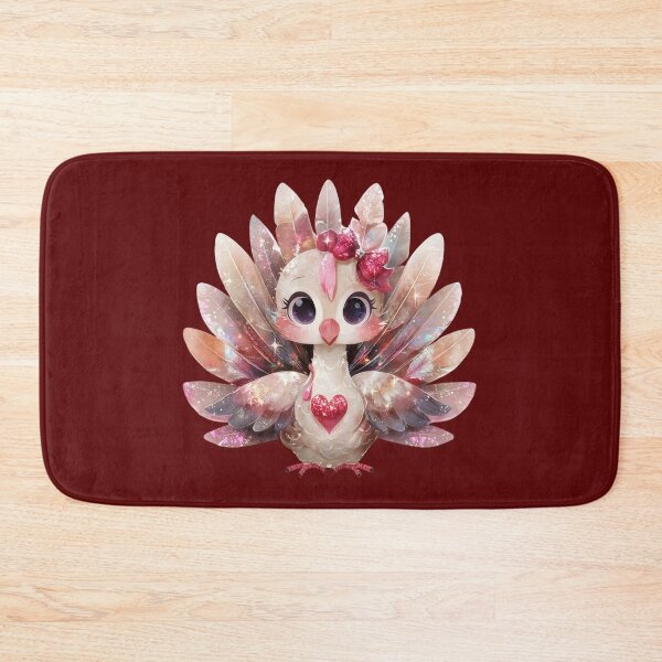 Item preview, Cute Thanksgiving Turkey with Sparkling Feathers designed and sold by Anastasiia Yurevych.