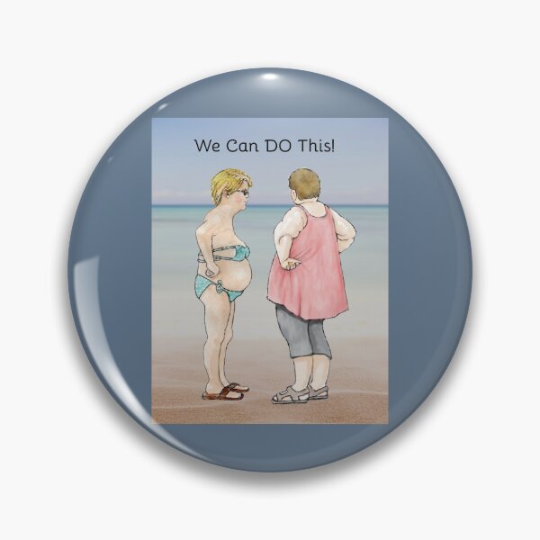 Item preview, Losing Weight, We Can DO This! Two Chubby Ladies Encouragement designed and sold by JoyfulWhimsy.