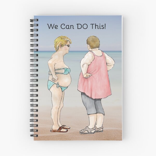 Item preview, Losing Weight, We Can DO This! Two Chubby Ladies Encouragement designed and sold by JoyfulWhimsy.