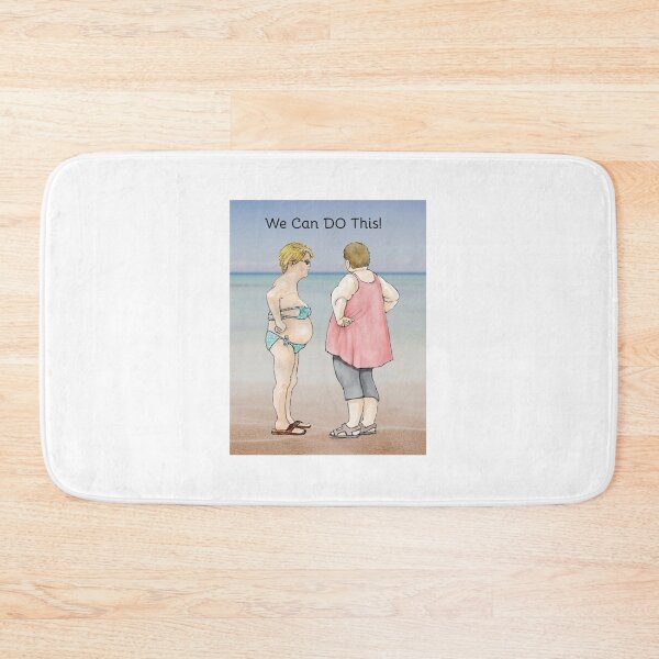 Item preview, Losing Weight, We Can DO This! Two Chubby Ladies Encouragement designed and sold by JoyfulWhimsy.