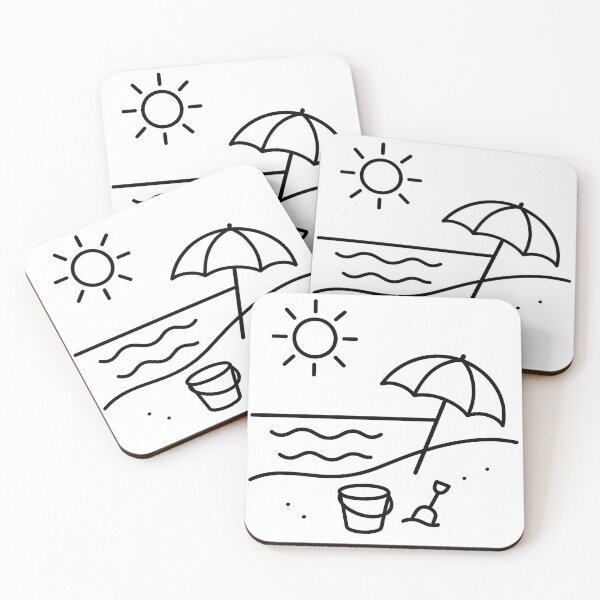 Item preview, Black and White Beach  designed and sold by GraphicsClub.