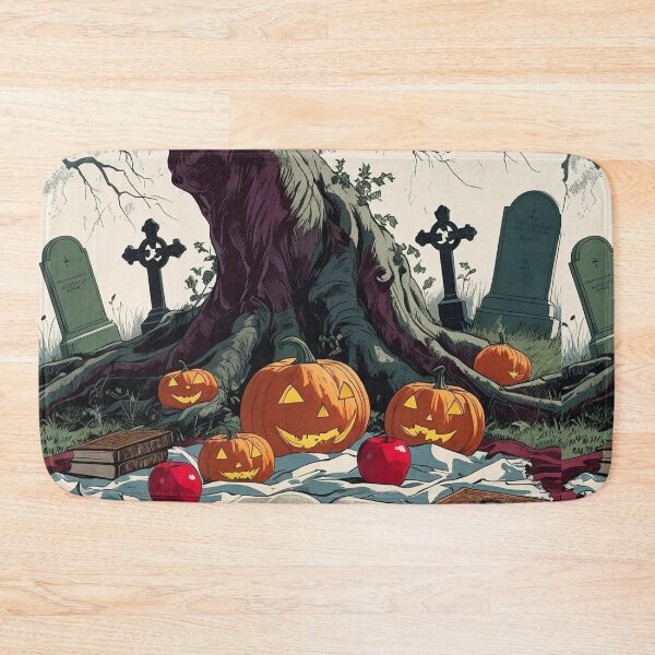 Item preview, Autumn Graveyard Picnic – Gothic Cottagecore Halloween designed and sold by Deezyned.