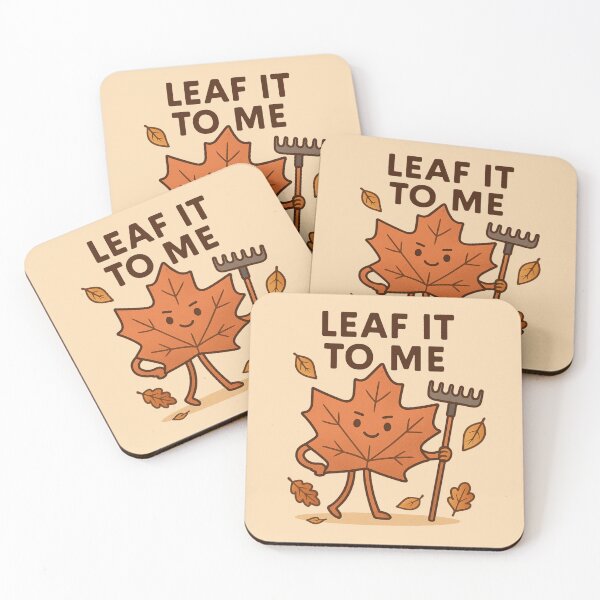 Item preview, Leaf It to Me – Confident Autumn Leaf with Rake designed and sold by BloomKind.