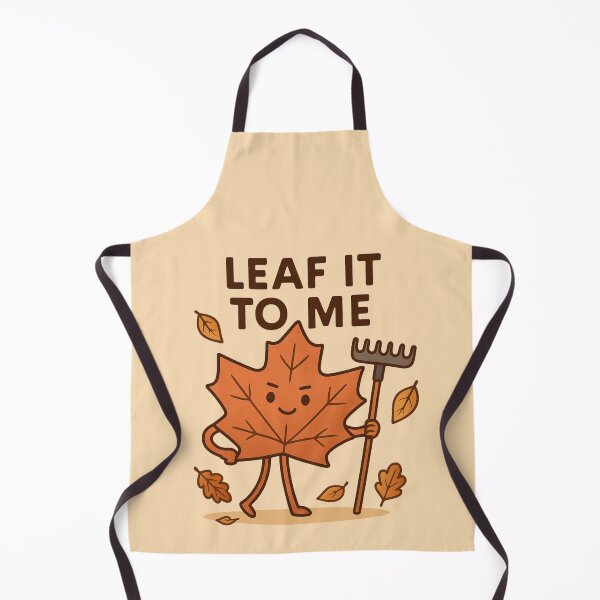 Item preview, Leaf It to Me – Confident Autumn Leaf with Rake designed and sold by BloomKind.