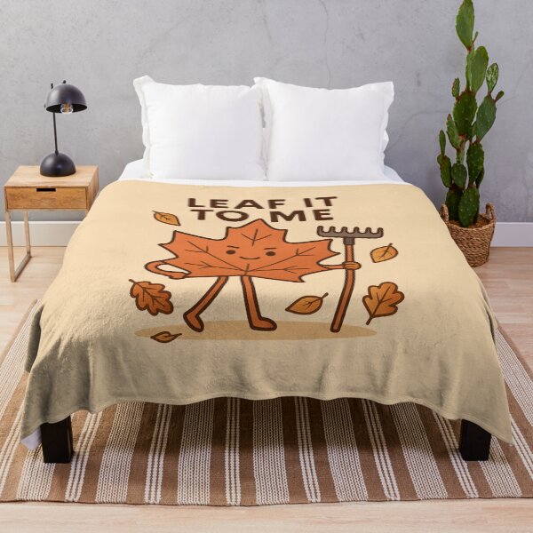 Item preview, Leaf It to Me – Confident Autumn Leaf with Rake designed and sold by BloomKind.