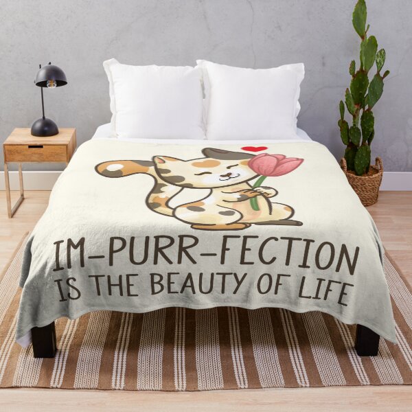 Item preview, Im-purr-fection is the Beauty of Life Pun designed and sold by Khotekmei.