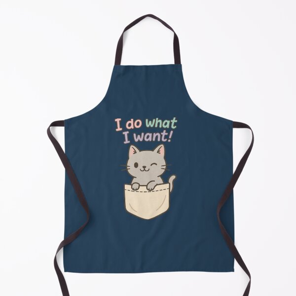 Item preview, I Do What I Want - Cute Rebel Cat Tee designed and sold by Pawtastic Vibes.