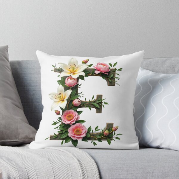 Item preview, Letra E del monograma floral designed and sold by rustyroofco.