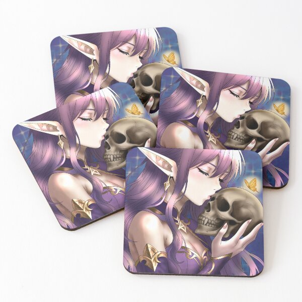 Item preview, Anime elf with skull and butterfly designed and sold by Yumikazumi.
