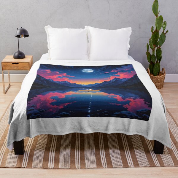 Item preview, lake with a sunset designed and sold by EliFactory.