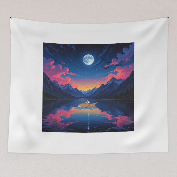 Artikelvorschau, See mit Sonnenuntergang entworfen und verkauft von EliFactory.