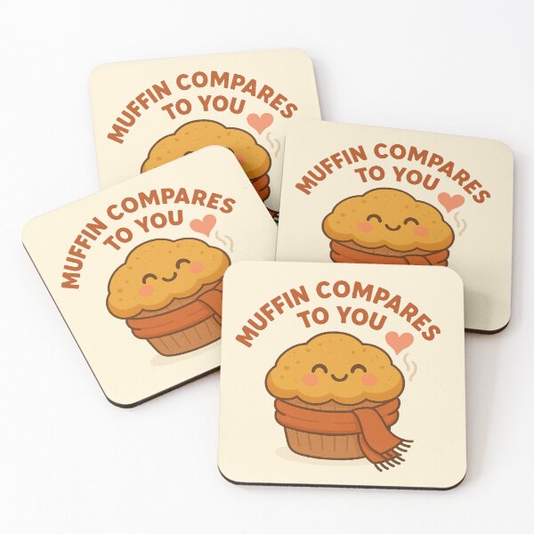 Item preview, Muffin Compares to You – Cozy Autumn Muffin with Heart Steam designed and sold by BloomKind.