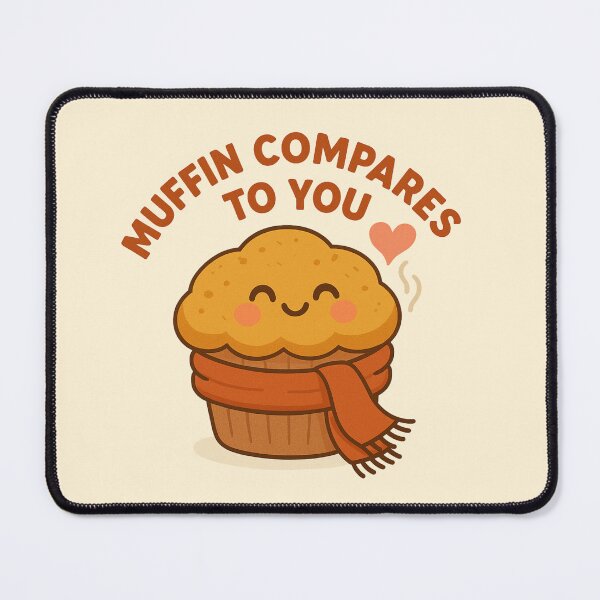 Item preview, Muffin Compares to You – Cozy Autumn Muffin with Heart Steam designed and sold by BloomKind.