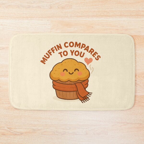 Item preview, Muffin Compares to You – Cozy Autumn Muffin with Heart Steam designed and sold by BloomKind.
