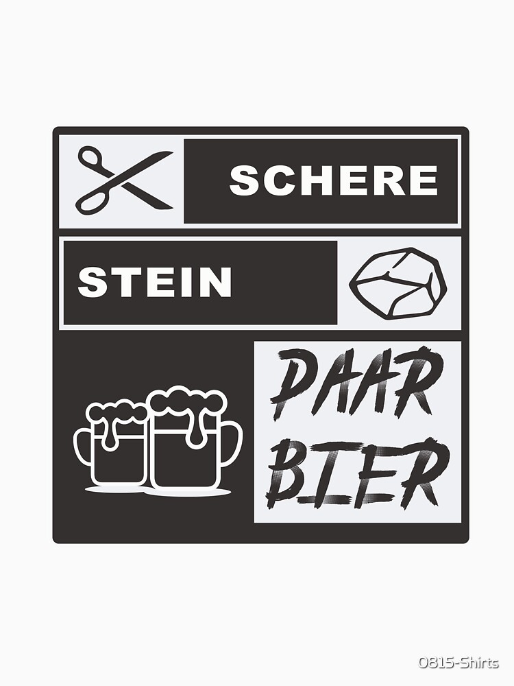 Stein Schere Paar Bier Mallorca T-Shirt