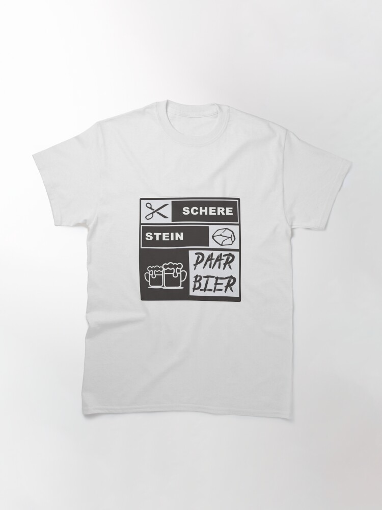 Stein Schere Paar Bier Mallorca T-Shirt