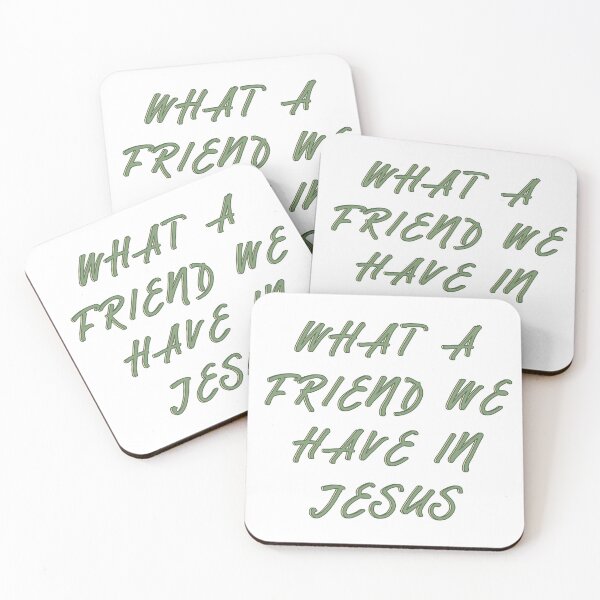 Item preview, What a Friend We Have in Jesus Christian Typography Design – Bold Faith-Based Statement designed and sold by Deric's Designs.