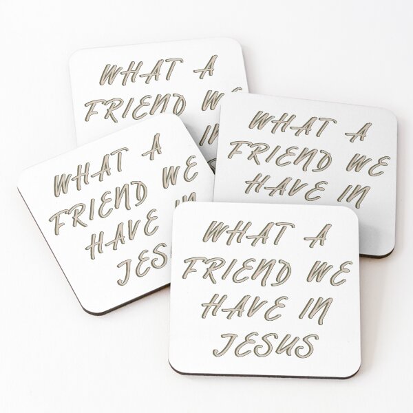 Item preview, What a Friend We Have in Jesus Christian Typography Design – Bold Faith-Based Statement designed and sold by Deric's Designs.