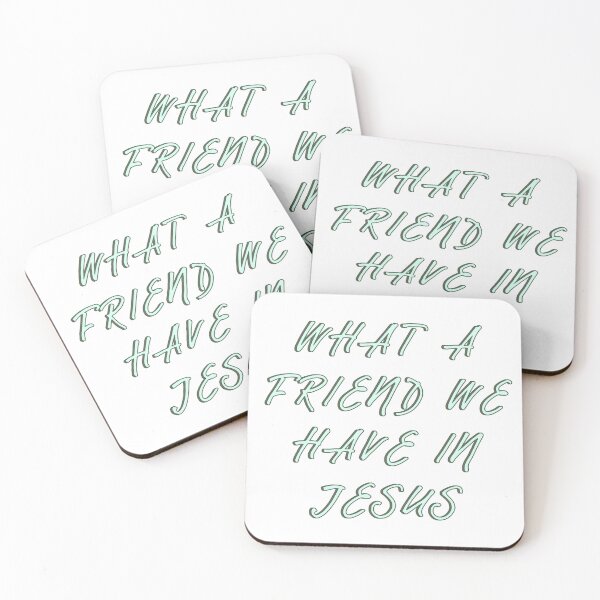 Item preview, What a Friend We Have in Jesus Christian Typography Design – Bold Faith-Based Statement designed and sold by Deric's Designs.