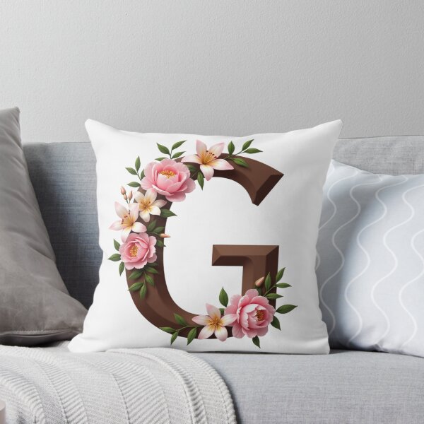 Item preview, Floral Monogram Letter G designed and sold by rustyroofco.