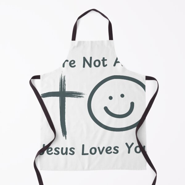 Item preview, You're Not Alone Jesus Loves You Christian Typography Design – Bold Faith-Based Statement designed and sold by Deric's Designs.