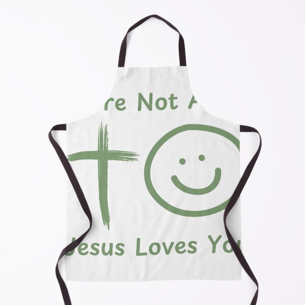 Item preview, You're Not Alone Jesus Loves You Christian Typography Design – Bold Faith-Based Statement designed and sold by Deric's Designs.