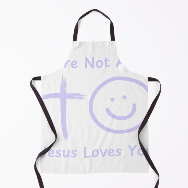 Item preview, You're Not Alone Jesus Loves You Christian Typography Design – Bold Faith-Based Statement designed and sold by Deric's Designs.
