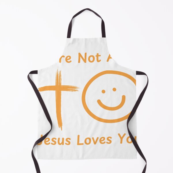 Item preview, You're Not Alone Jesus Loves You Christian Typography Design – Bold Faith-Based Statement designed and sold by Deric's Designs.
