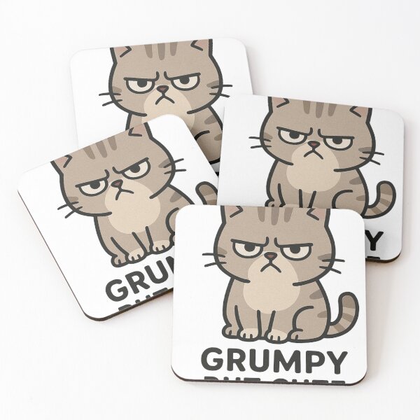 Item preview, Grumpy But Cute Cat T-Shirt – Funny & Adorable Mood Tee designed and sold by edesza.