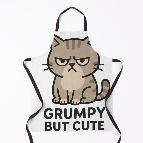 Item preview, Grumpy But Cute Cat T-Shirt – Funny & Adorable Mood Tee designed and sold by edesza.