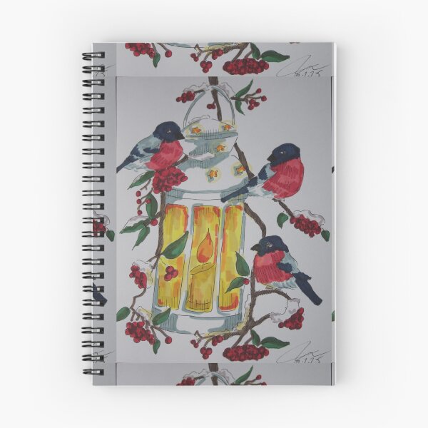 Item preview, Bull finches and lantern (Christmas) designed and sold by Life's eye Art and photography.