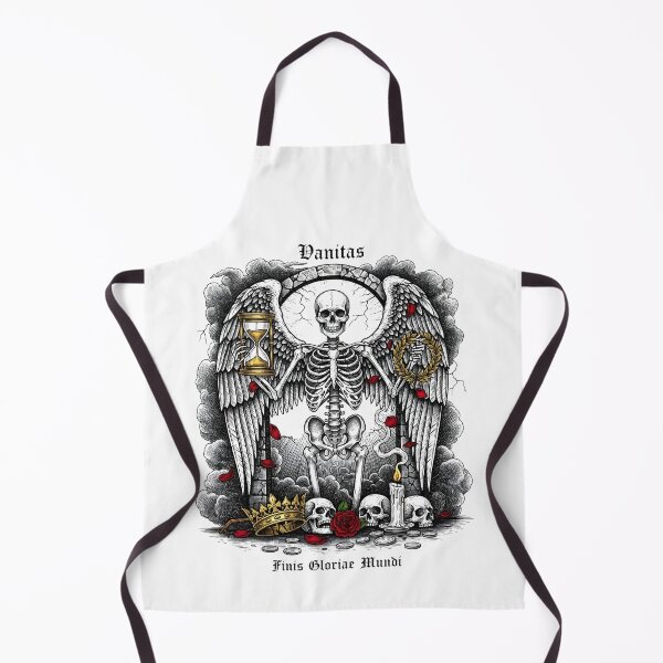 Item preview, Vanitas Gothic Skeleton Angel – Dark Art Halloween Skull Design designed and sold by AnnDesignStudio.