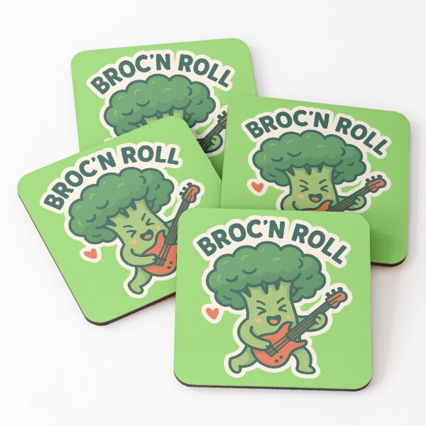 Item preview, Broc’n’Roll – Rockin’ Broccoli Pun designed and sold by BloomKind.