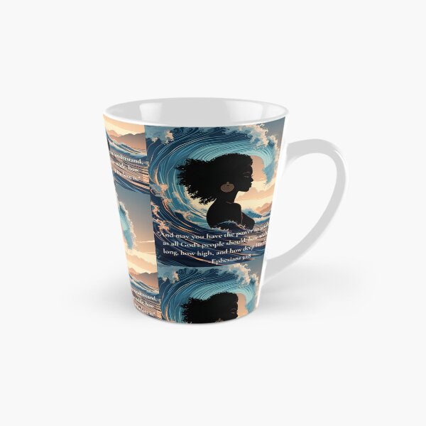 Item preview, "Depth of His Love – Ephesians 3:18 | Woman in the depth of Waves" designed and sold by GuidedFaithCo.
