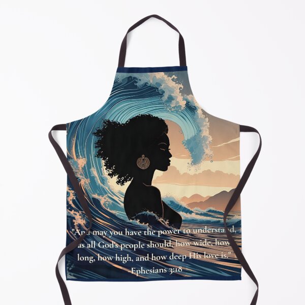 Item preview, "Depth of His Love – Ephesians 3:18 | Woman in the depth of Waves" designed and sold by GuidedFaithCo.